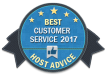 HostVision - Great Customer Service Award from HostAdvice