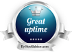 HostVision - Great Uptime Award from HostAdvice